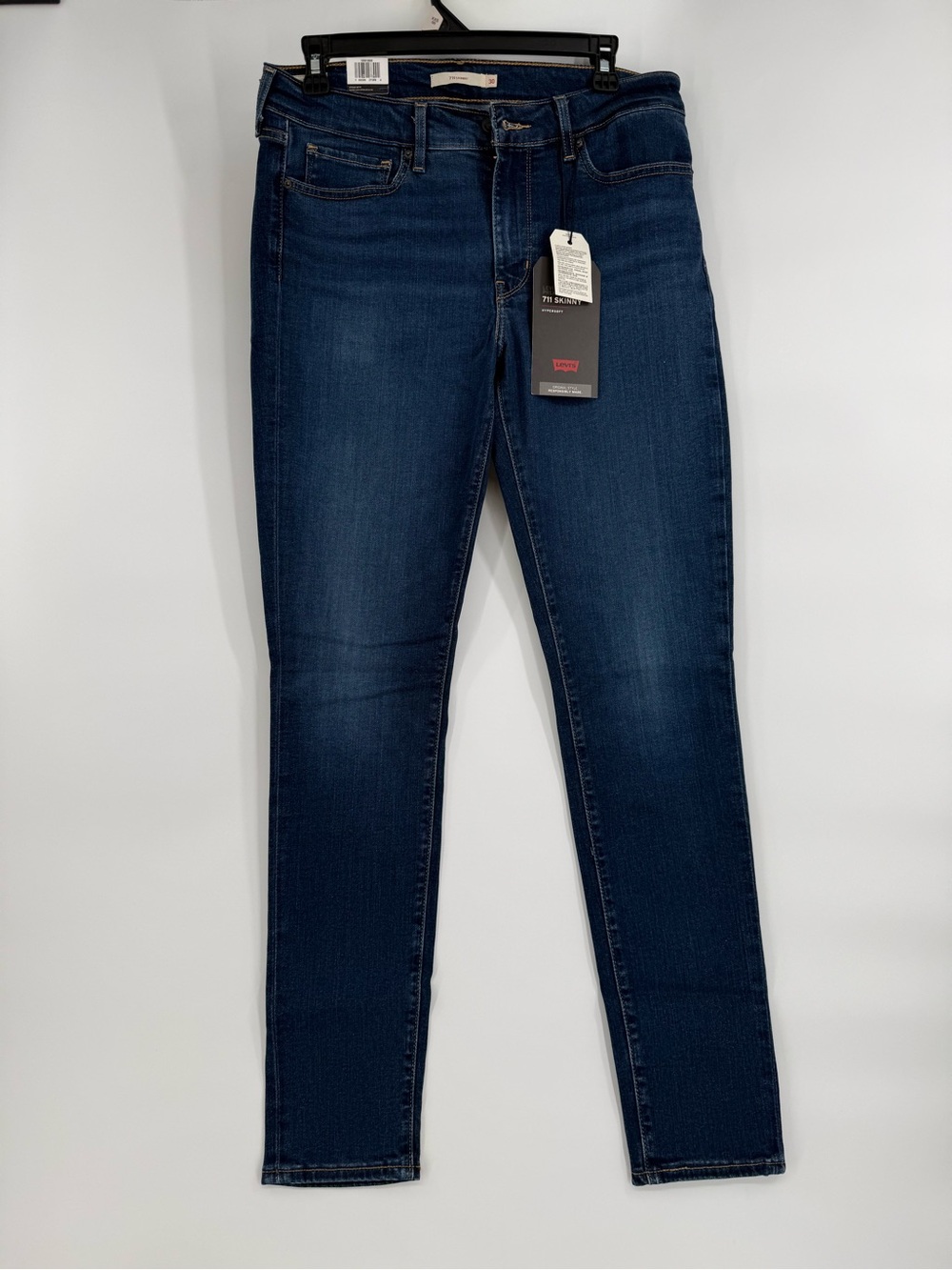 Levi's 711 Skinny Dark Blue Skinny Jeans - Women's 30x30
